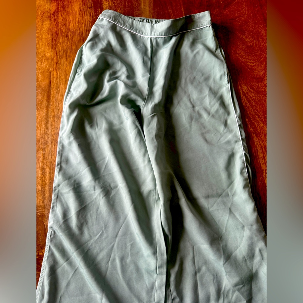 Jason Wu Women's Size small Green Split Hem Pants -B
